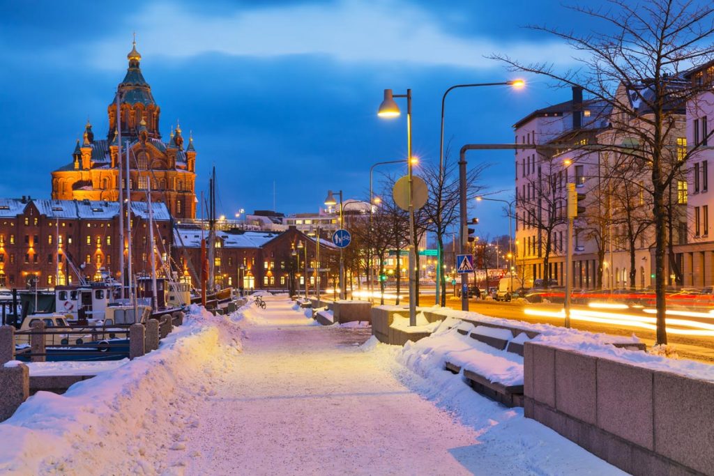 Хельсинки зимой