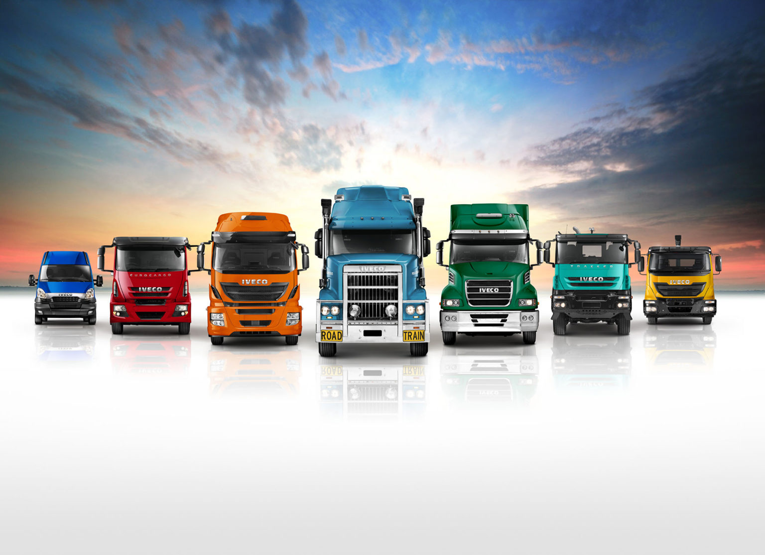 Грузовики и легковые машины. Australian Trucks Iveco.. Iveco Semi Truck. Много грузовиков Ивеко. Яркие грузовые машины.